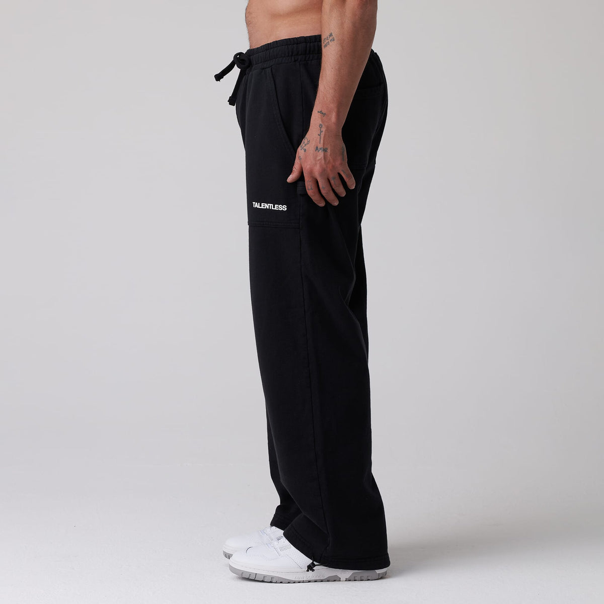 Buy Balenciaga Black Baggy Sweatpants in Heavy Fleece for Men in