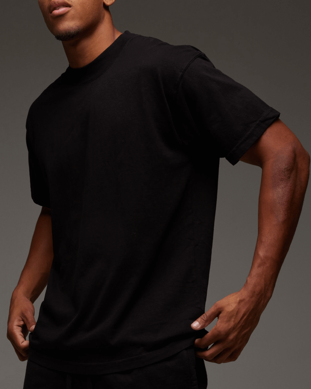 Men's Drop Should Tee in Black.