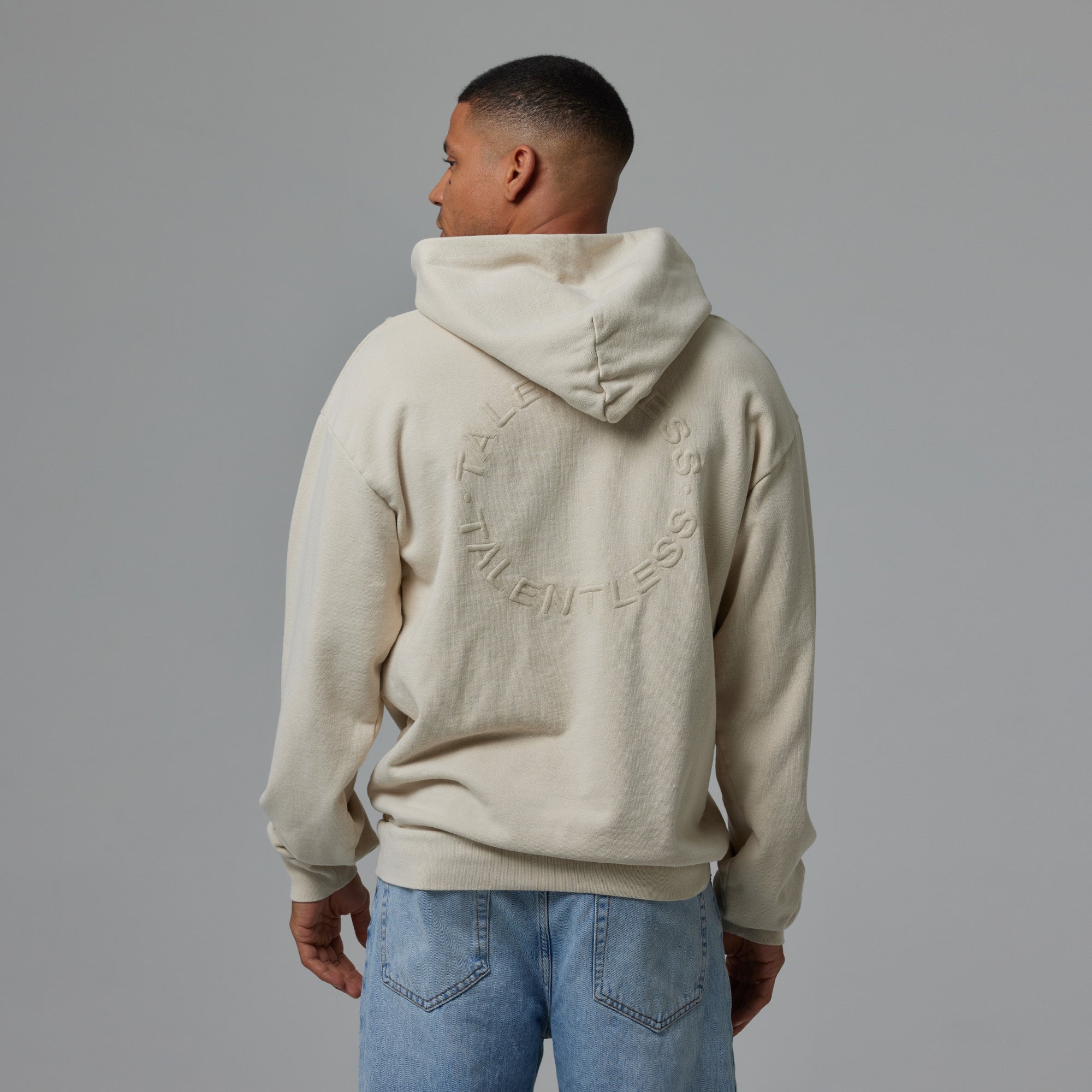 MENS HOODIE - CIRCLE LOGO EMBROIDERED