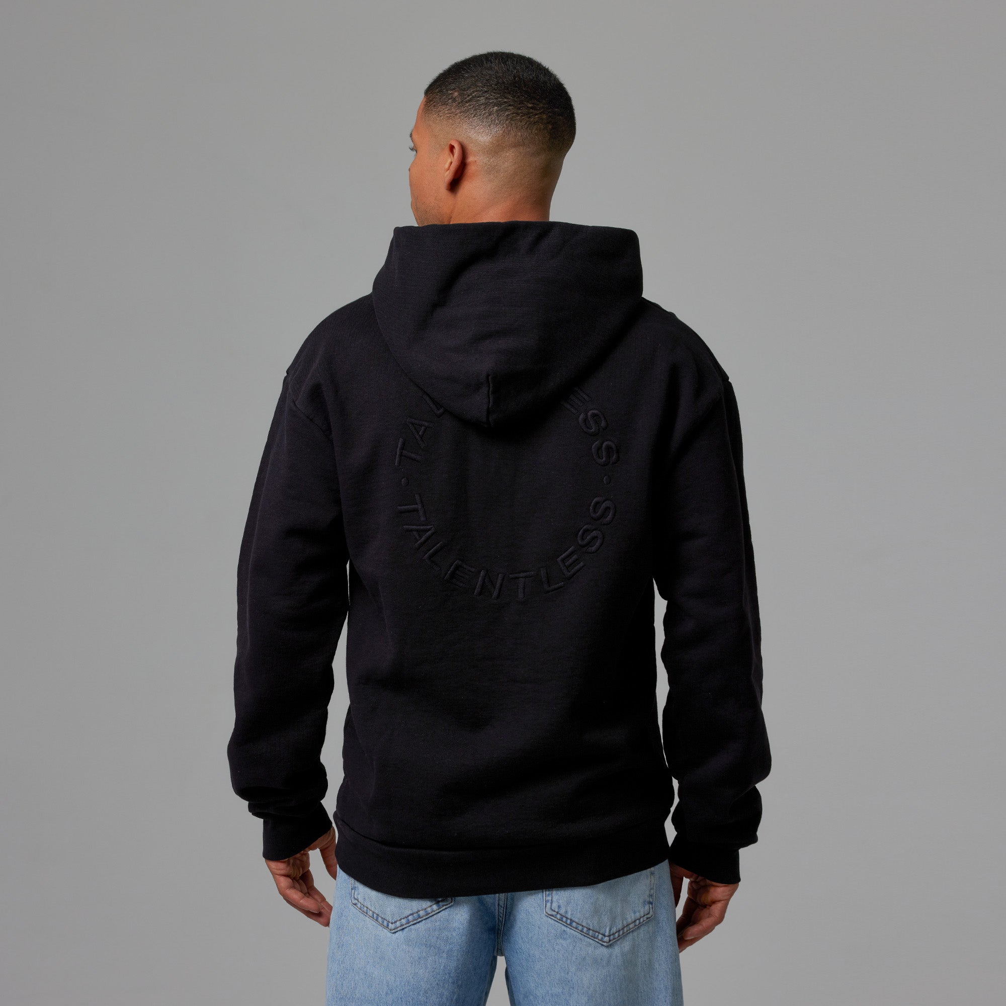 MENS HOODIE - CIRCLE LOGO EMBROIDERED