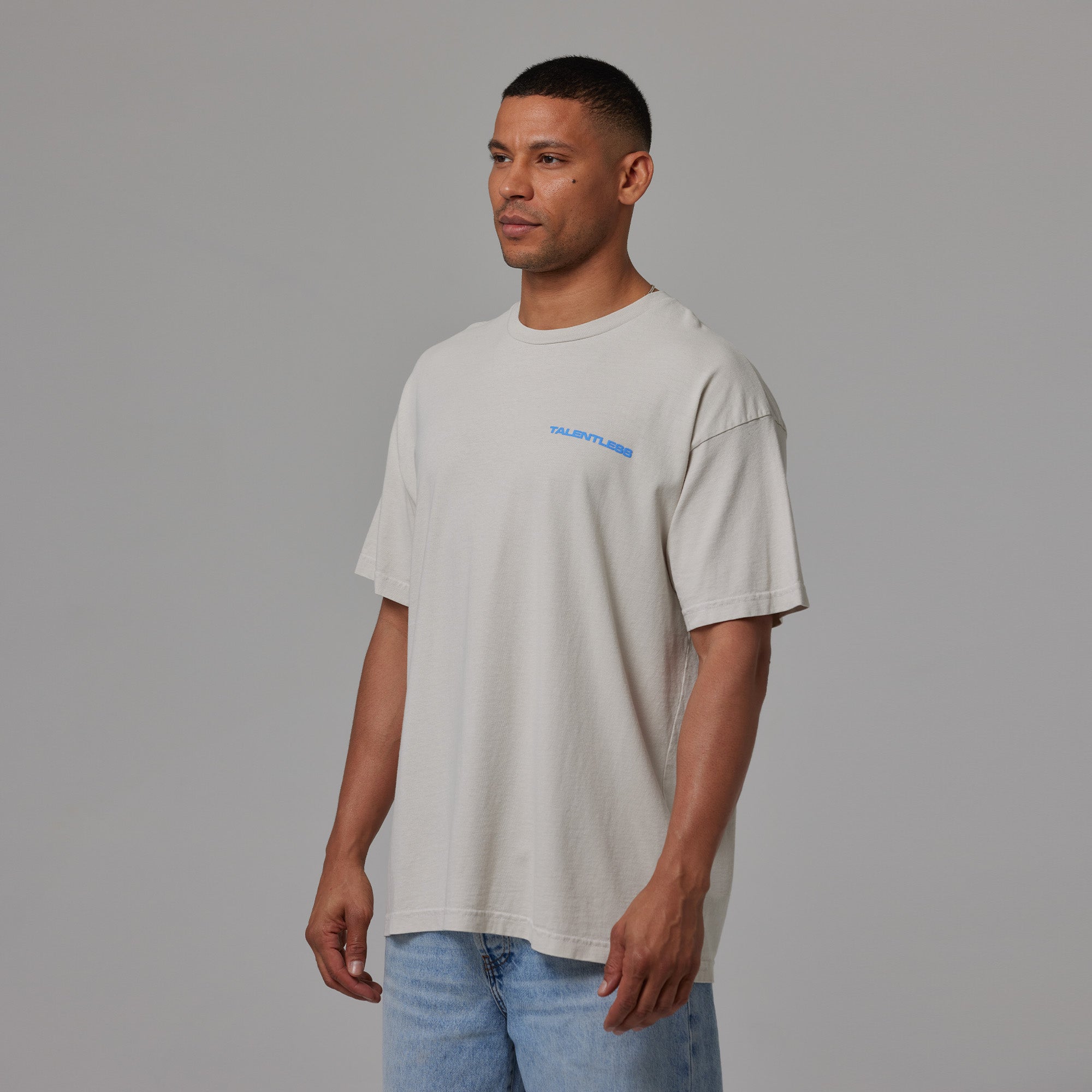 MENS DROP SHOULDER TEE STACK GRAPHIC