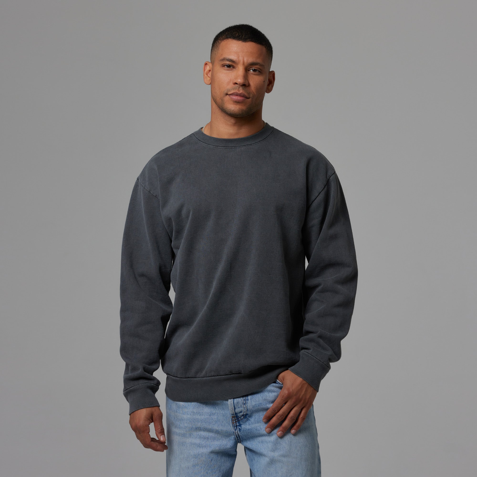 Oversized crew neck men hotsell