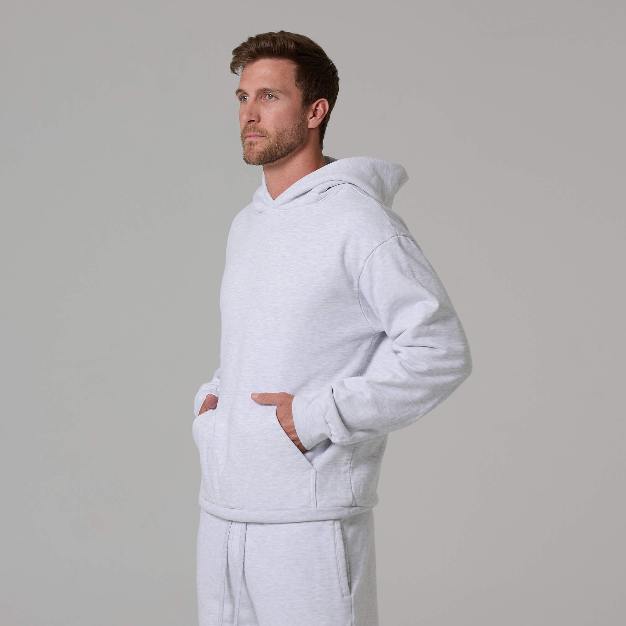 MENS HEATHER HEAVYWEIGHT HOODIE