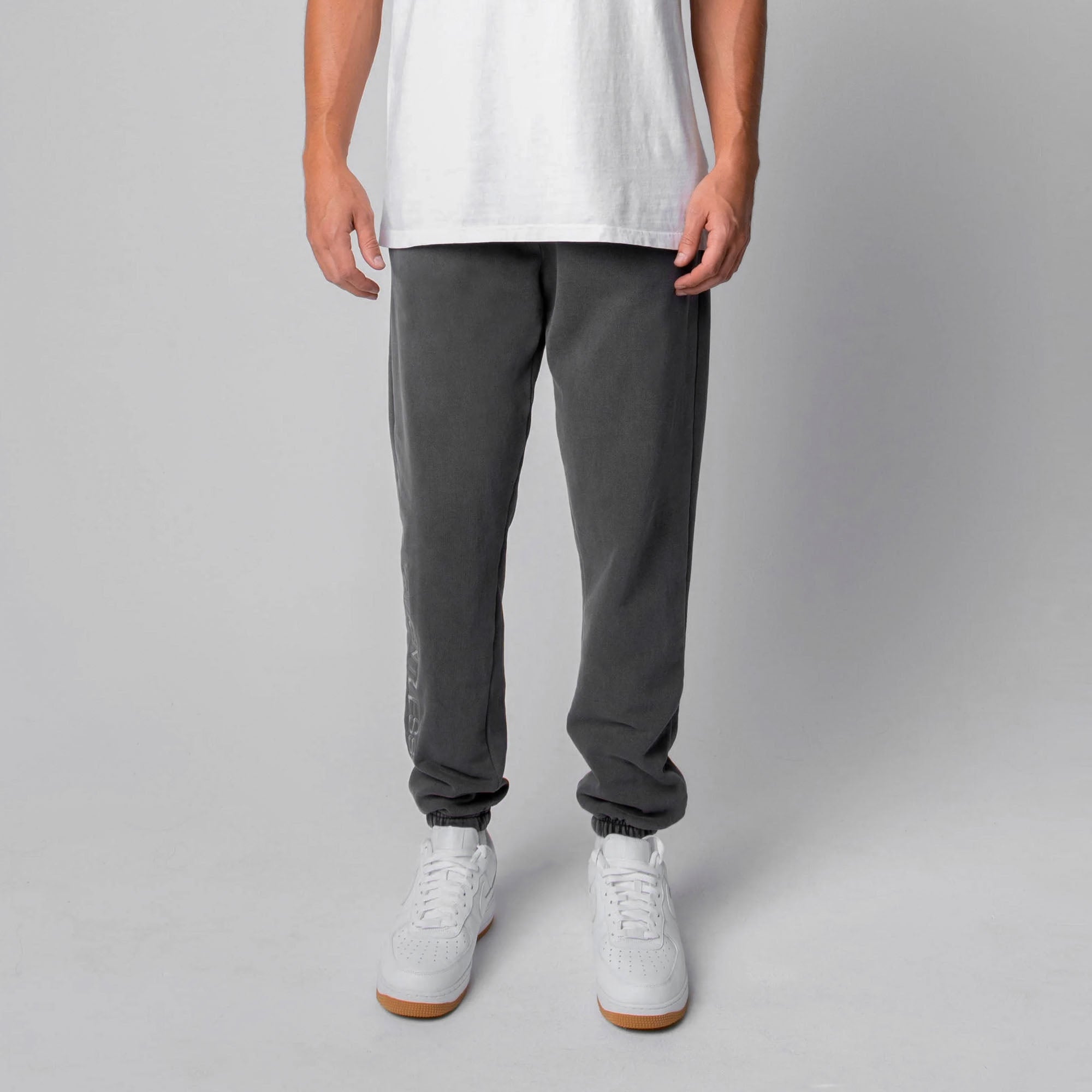 Embroidered cotton sweatpants