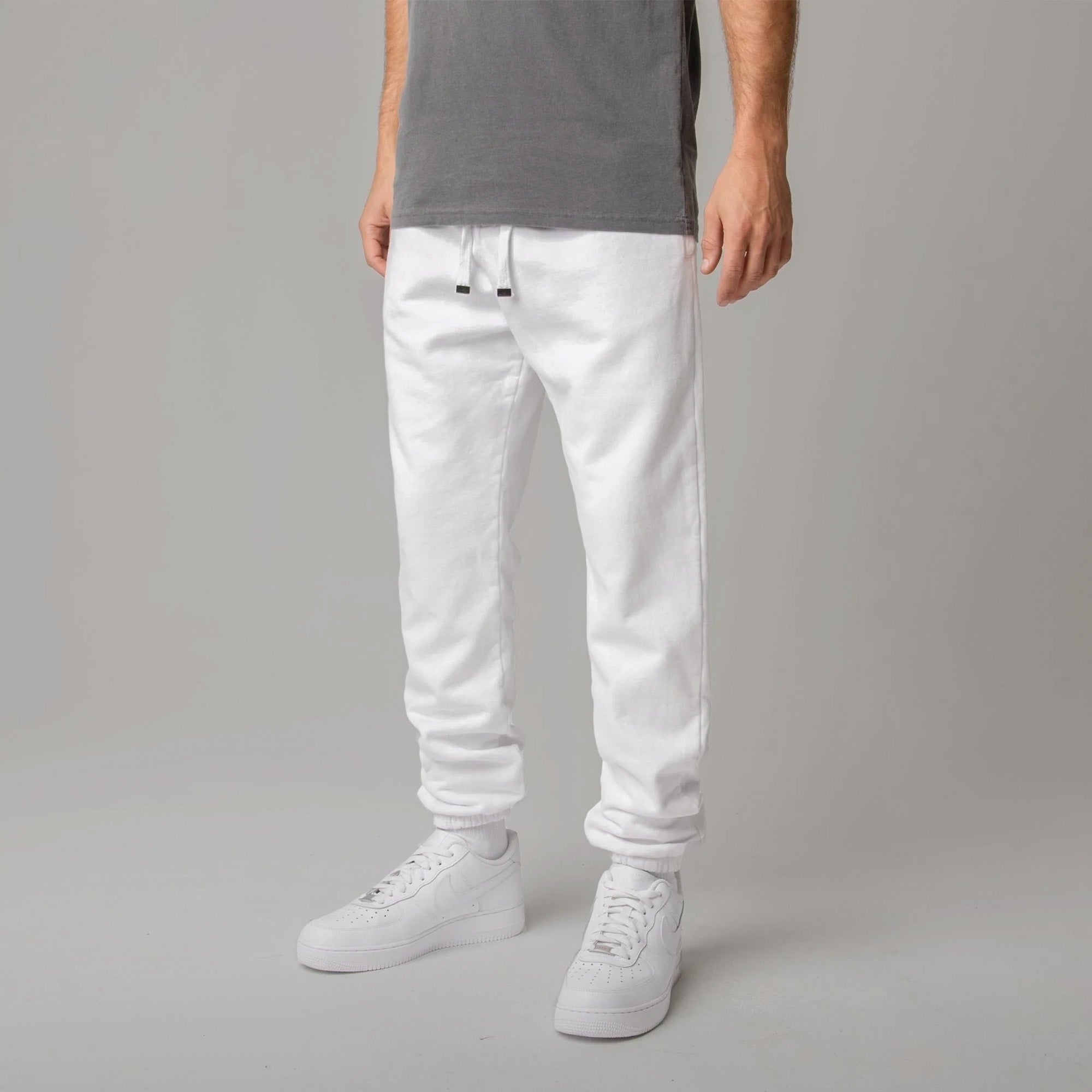 White on sale joggers mens