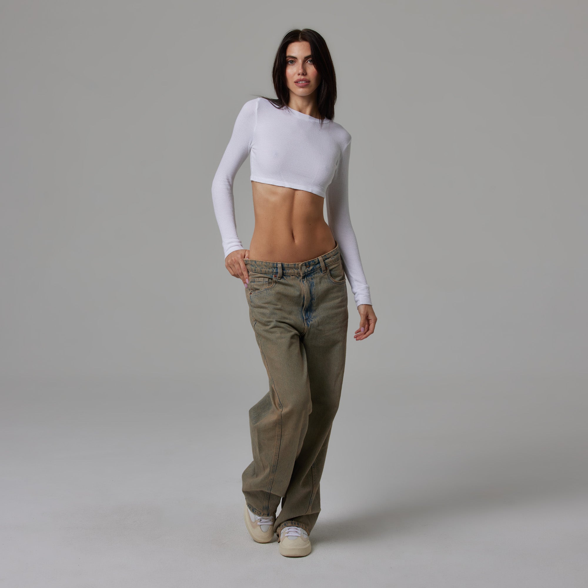 Talentless | Women's Waffle Knit Long Sleeve