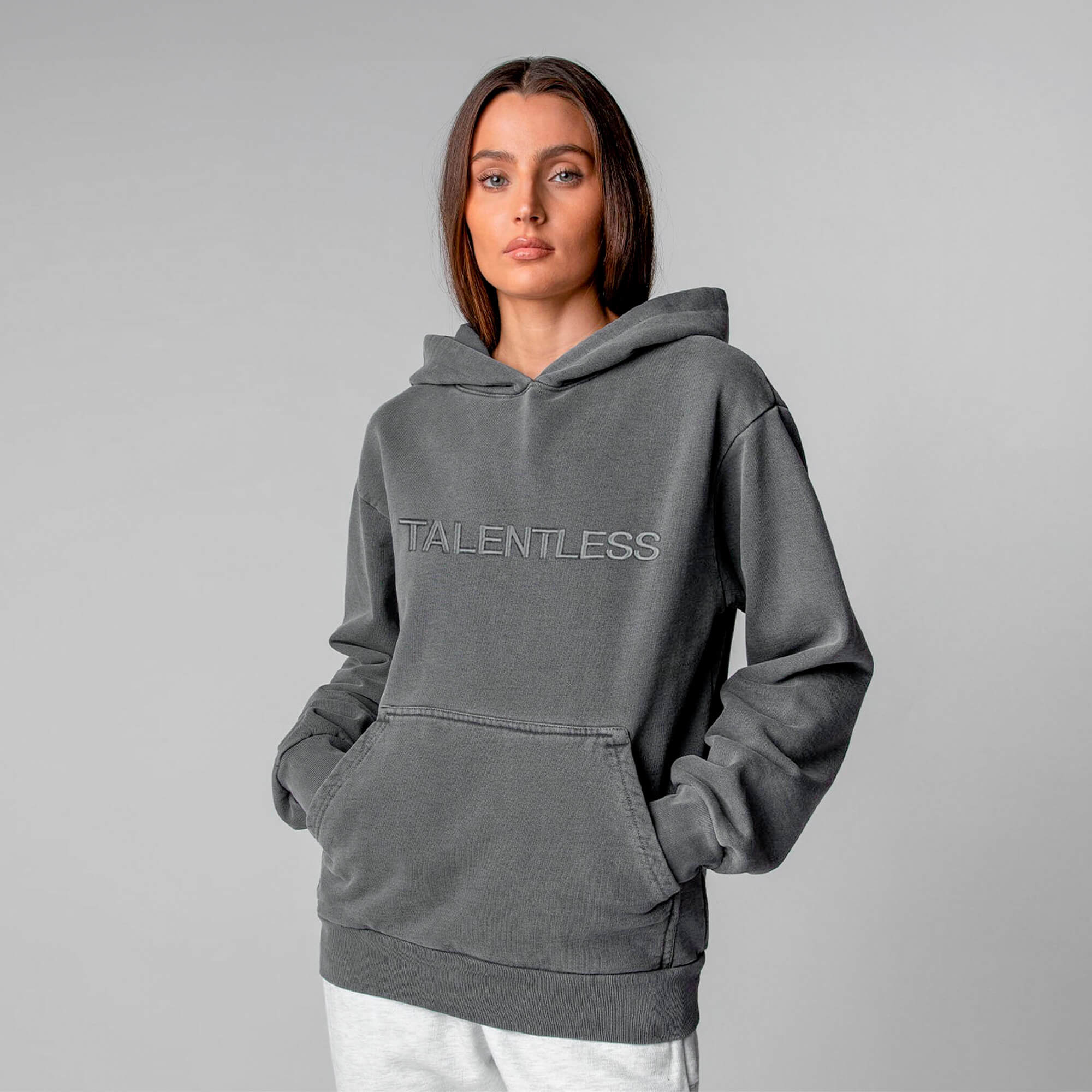 Talentless Hoodie in 2024 Faded Grey