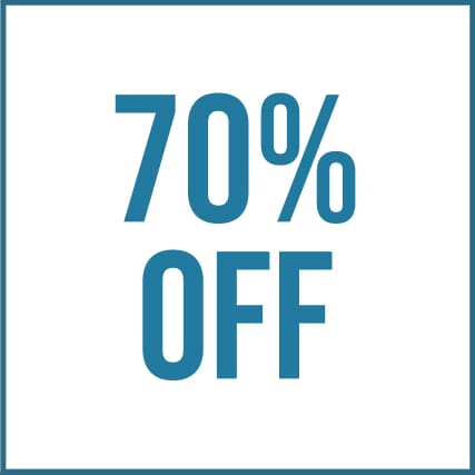 70% off