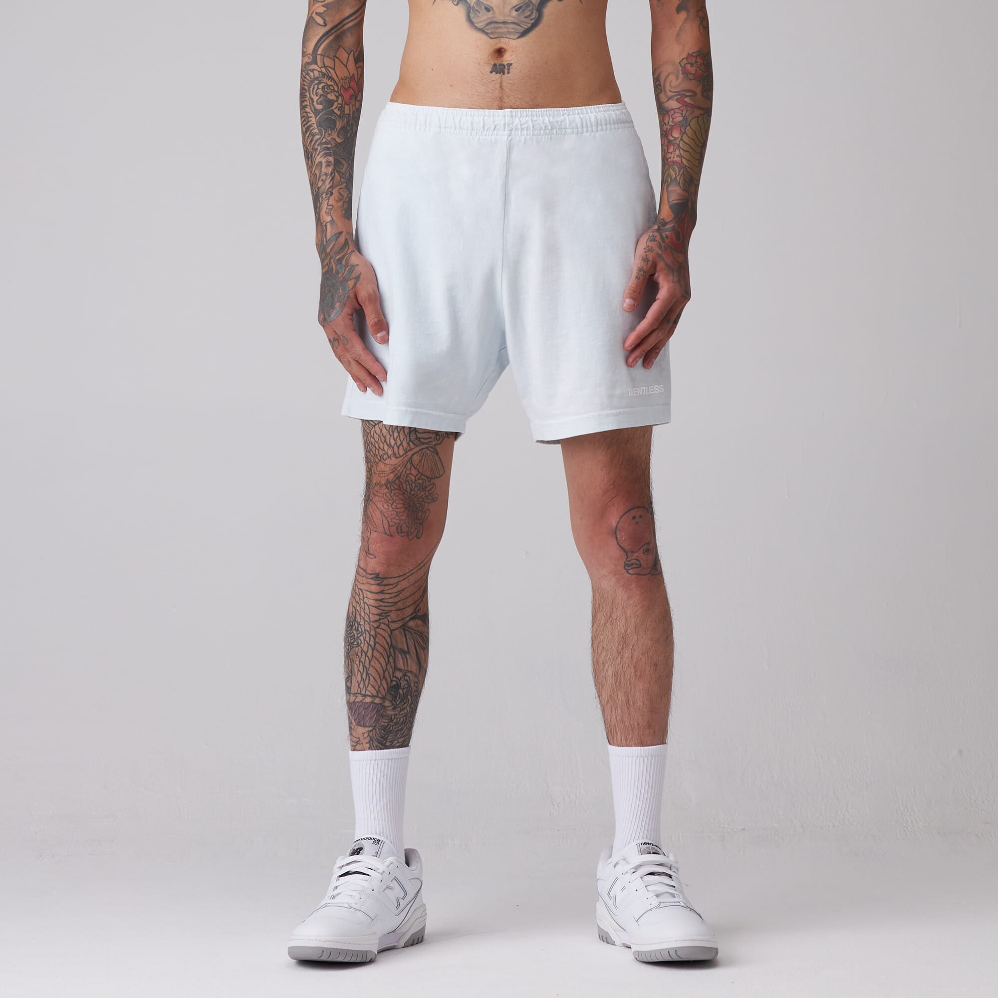 White jersey sales shorts mens