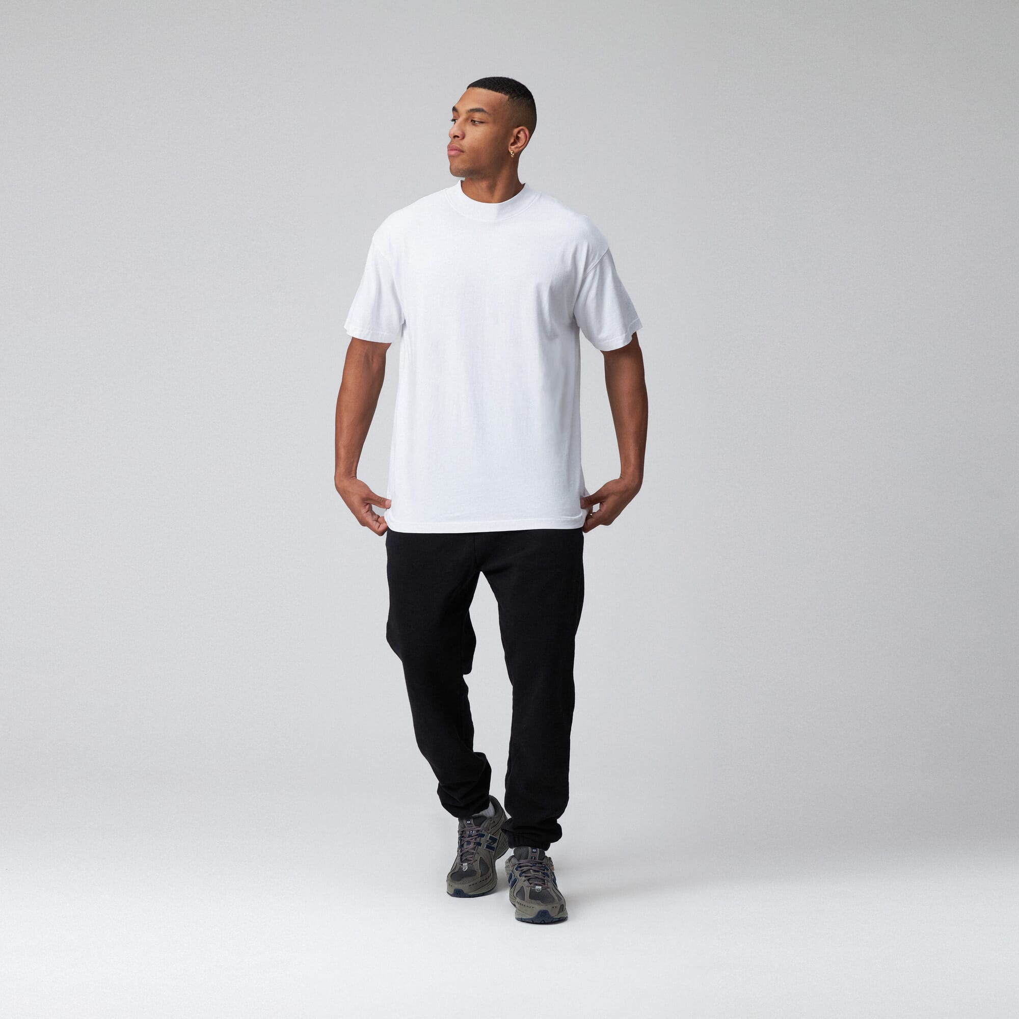 MENS MOCK NECK TEE 3 PACK