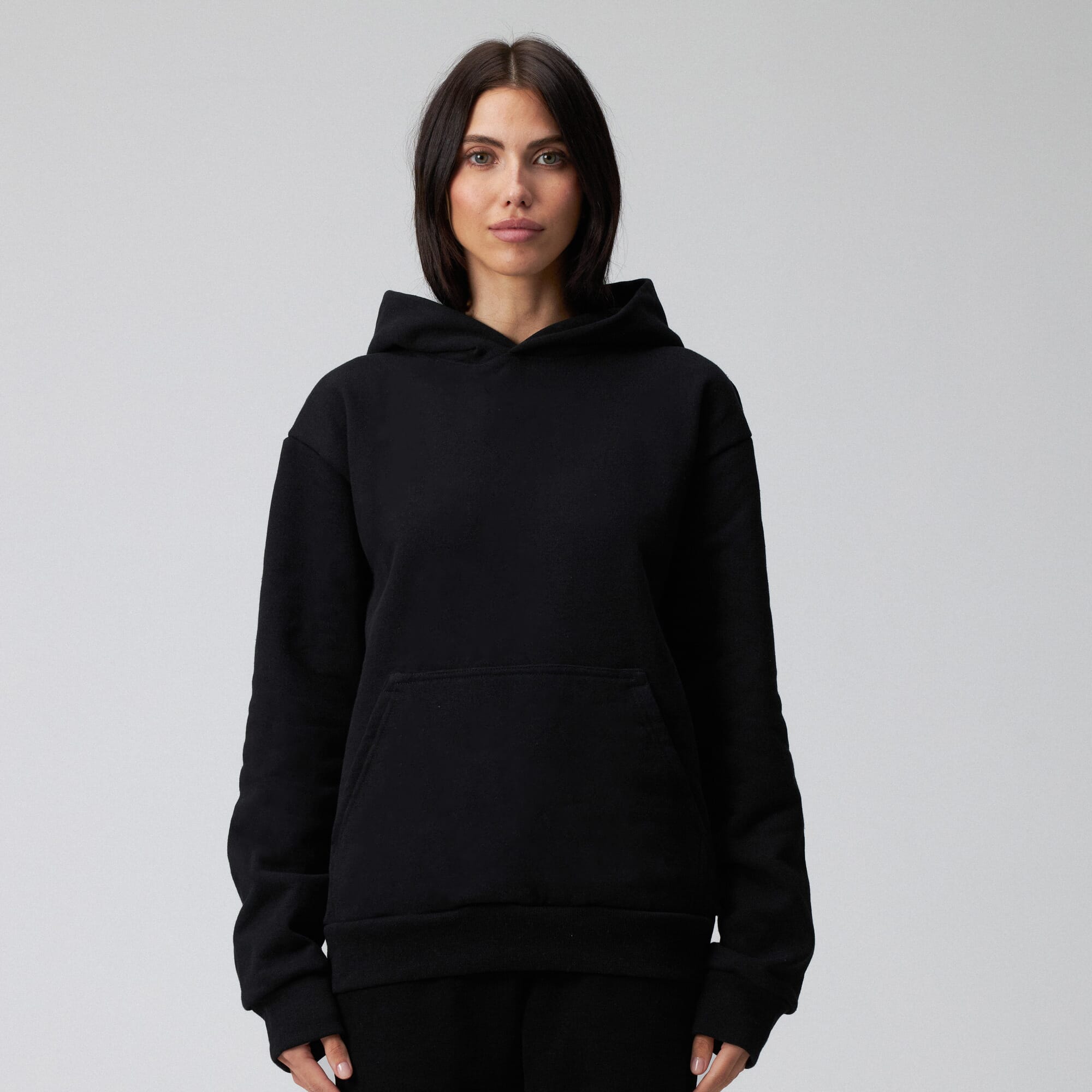 Black embroidered outlet hoodie