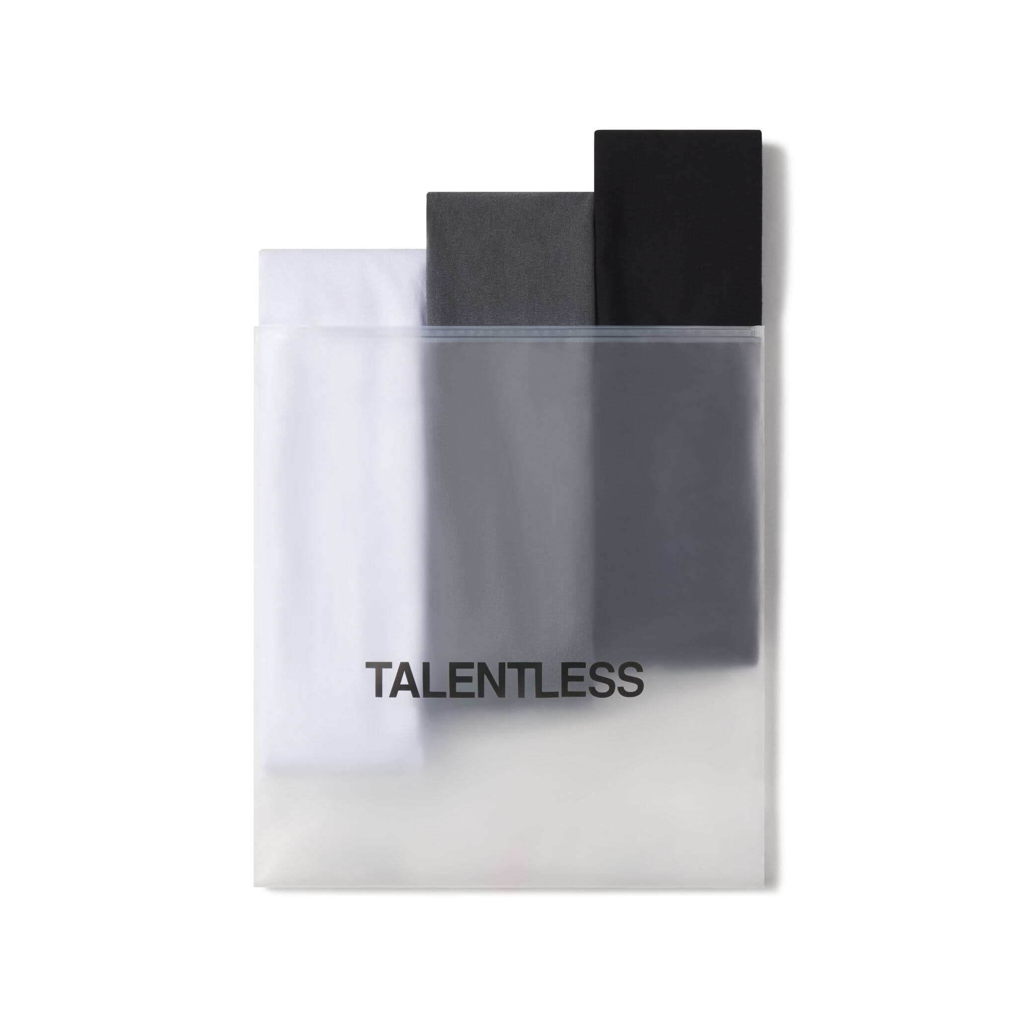 Men's Premium Tee 3 Pack in White, Steel Grey Pitch Black
