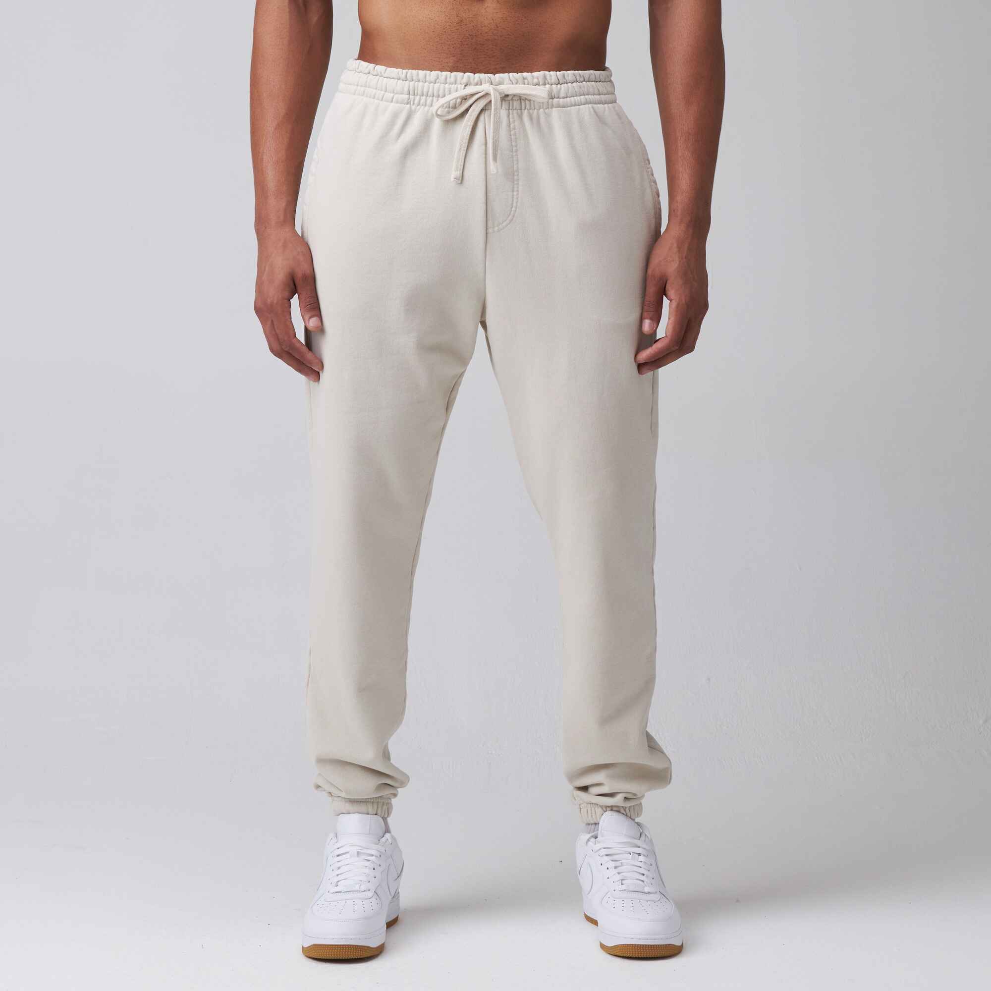 Regular Fit Sweatpants - Cream - Men
